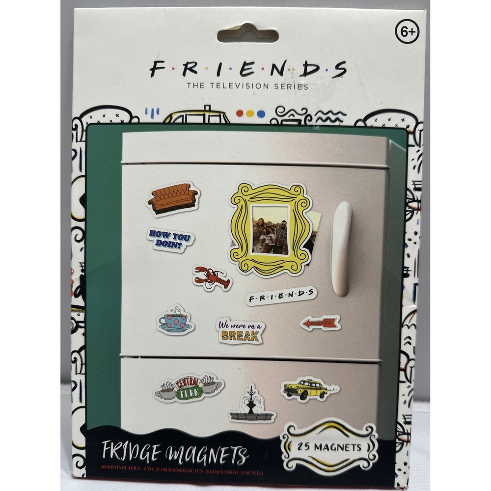 Friends The Television Series - 20 Fridge Magnets - 3 Sheets Open Box